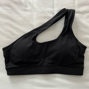 Padded One Shoulder Sports Bra